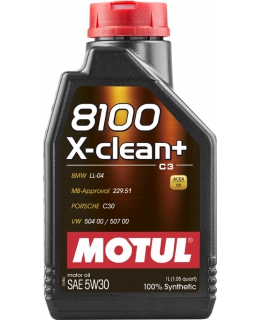 MOTUL 8100 X-CLEAN+ SAE 5W30, 504.00 / 507.00 (1л), 854711